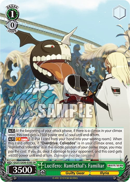 Lucifero: Ramlethal’s Familiar (SR) (6038) [GGST] - Weiss Schwarz Single