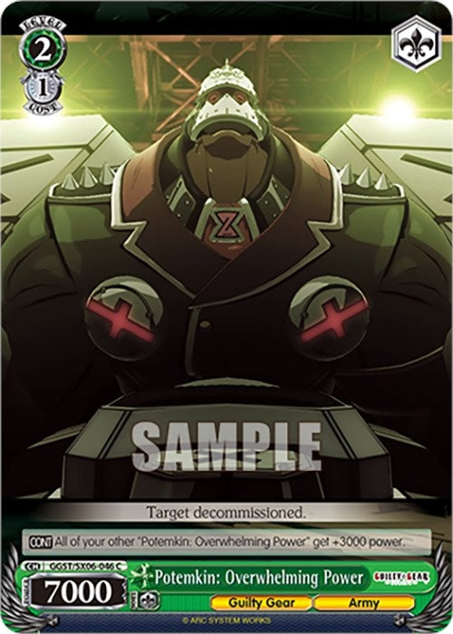 Potemkin: Overwhelming Power (6046) [GGST] - Weiss Schwarz Single