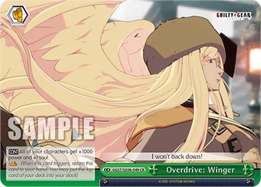 Overdrive: Winger (6049) [GGST] - Weiss Schwarz Single