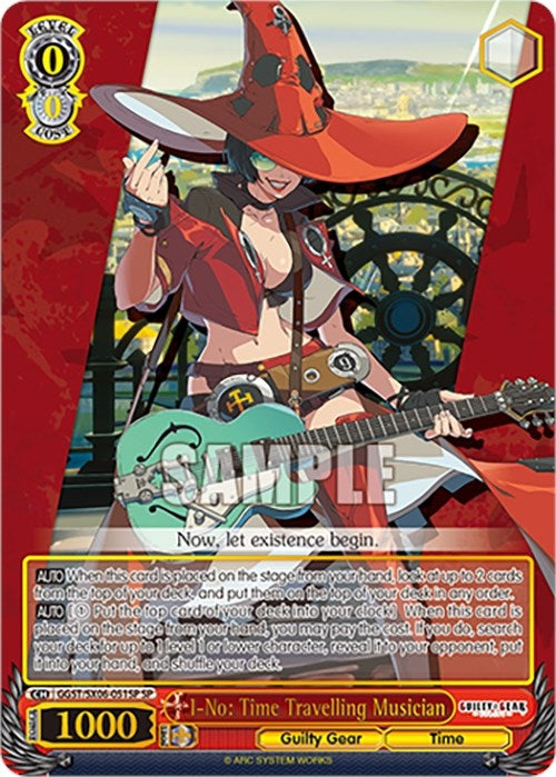 I-No: Time Travelling Musician (SP) (6051) [GGST] - Weiss Schwarz Single