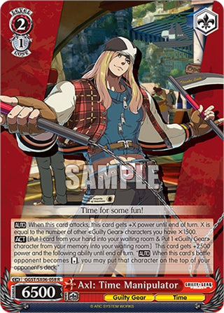 Axl: Time Manipulator (6058) [GGST] - Weiss Schwarz Single