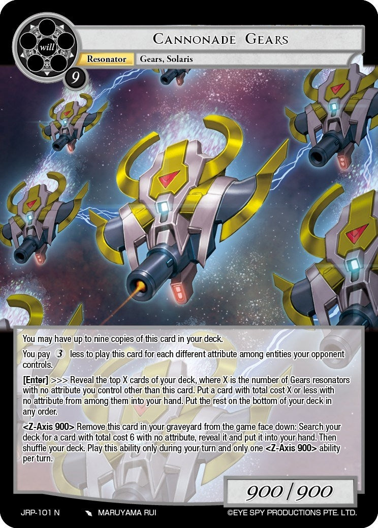 Cannonade Gears (101) [JRP] - Force of Will Single