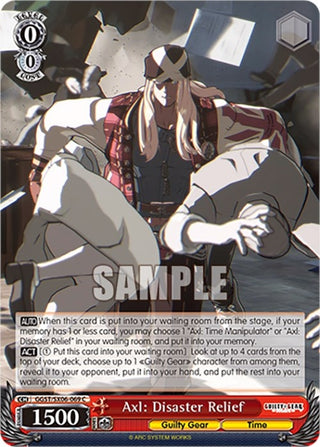 Axl: Disaster Relief (6069) [GGST] - Weiss Schwarz Single