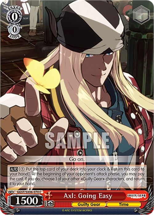Axl: Going Easy (6070) [GGST] - Weiss Schwarz Single