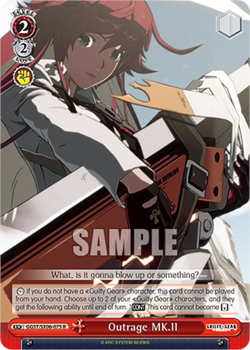 Outrage MK.II (6075) [GGST] - Weiss Schwarz Single