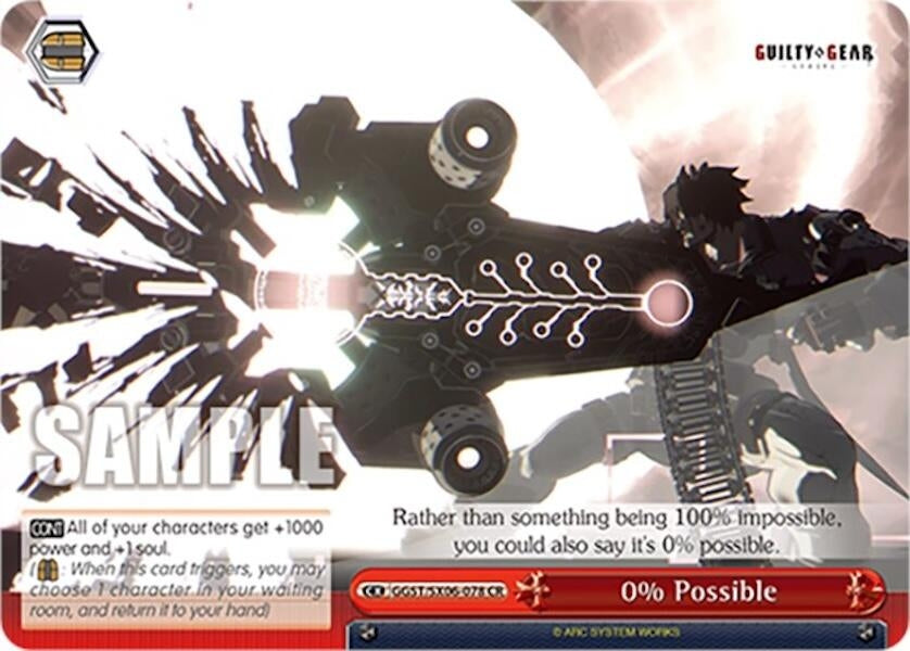 0% Possible (6078) [GGST] - Weiss Schwarz Single
