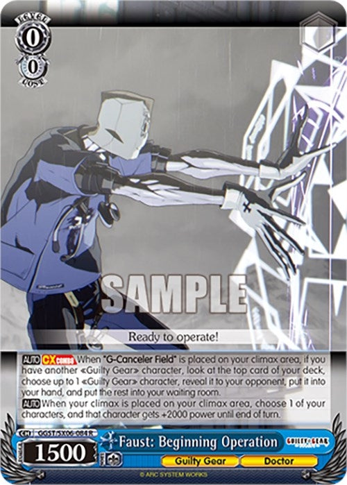 Faust: Beginning Operation (6084) [GGST] - Weiss Schwarz Single