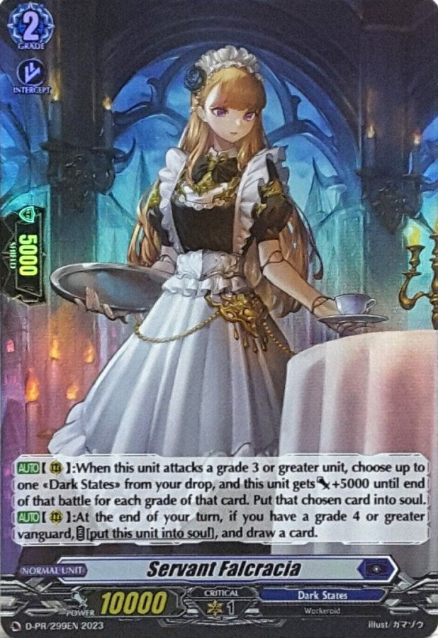 Servant Falcracia (Foil) (299) [D-PR] - Cardfight Vanguard Single