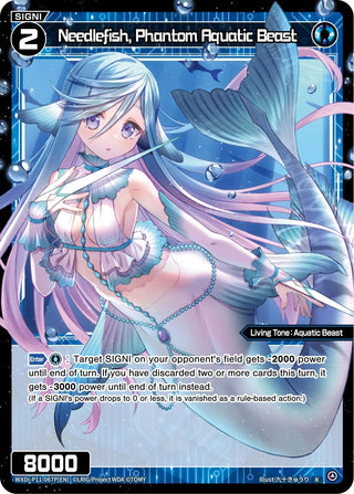 Needlefish Phantom Aquatic Beast (Parallel Foil) (11067) [WXDi-P11] - WIXOSS Single
