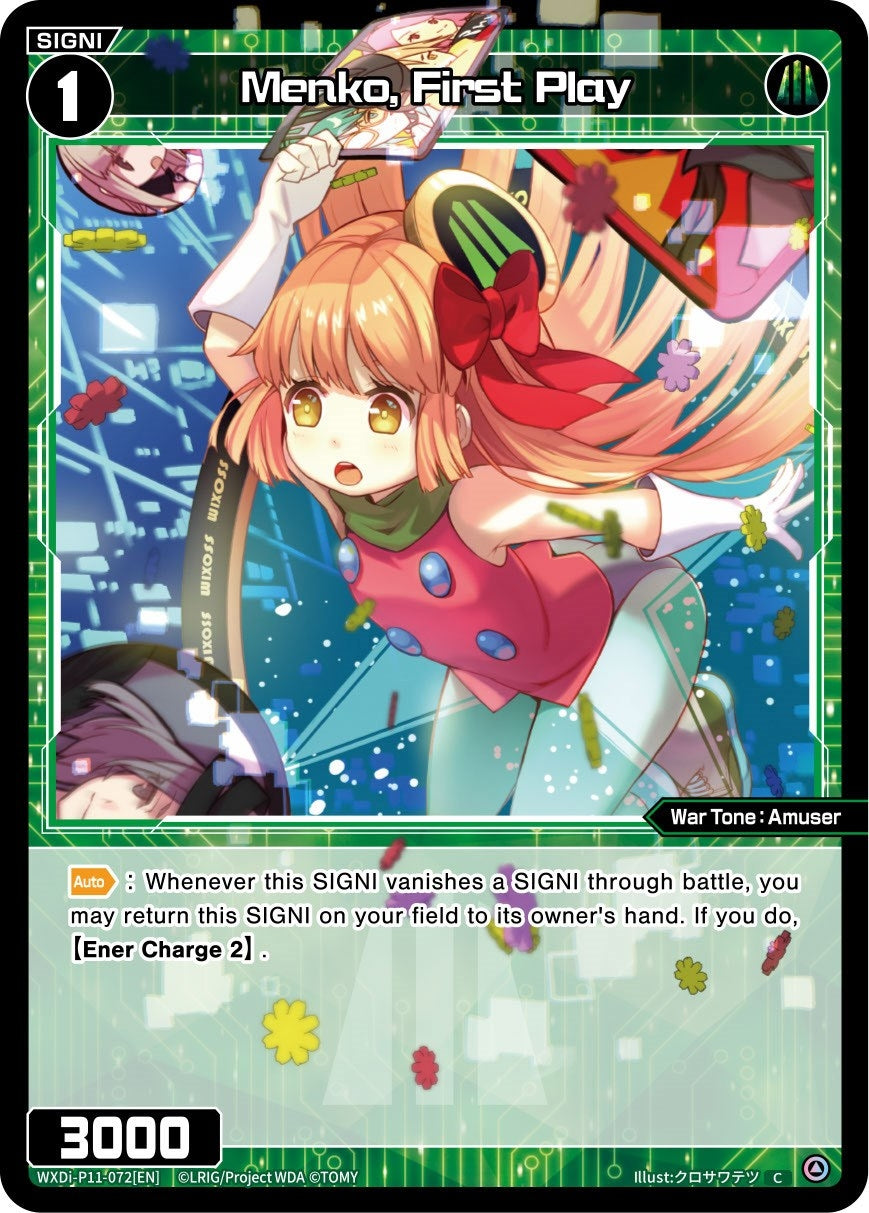 Menko First Play (11072) [WXDi-P11] - WIXOSS Single