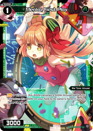 Menko First Play (Parallel Foil) (11072) [WXDi-P11] - WIXOSS Single