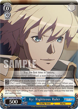 Ky: Righteous Ruler (6092) [GGST] - Weiss Schwarz Single