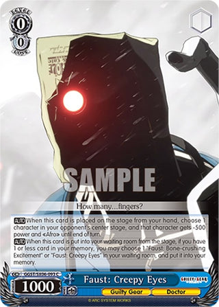 Faust: Creepy Eyes (6093) [GGST] - Weiss Schwarz Single