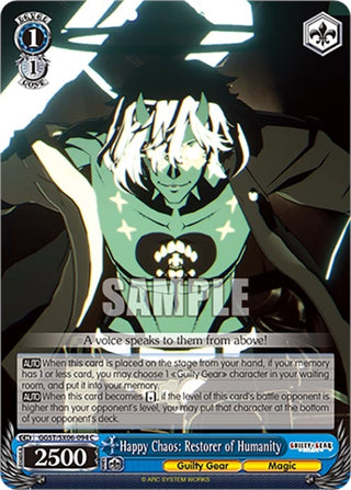 Happy Chaos: Restorer of Humanity (6094) [GGST] - Weiss Schwarz Single
