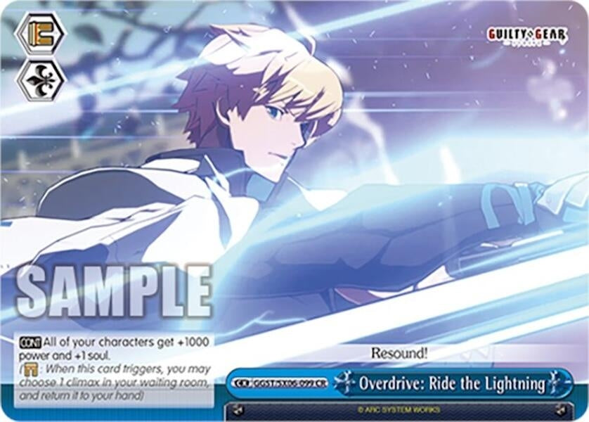 Overdrive: Ride the Lightning (6099) [GGST] - Weiss Schwarz Single