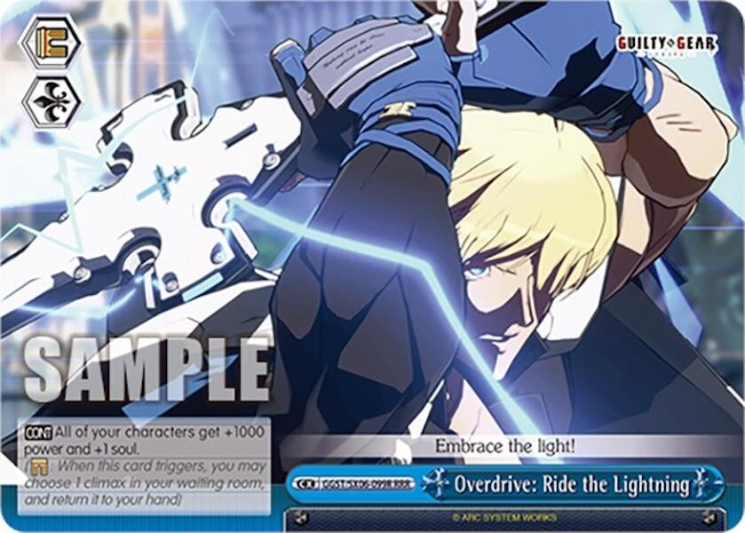 Overdrive: Ride the Lightning (RRR) (6099) [GGST] - Weiss Schwarz Single