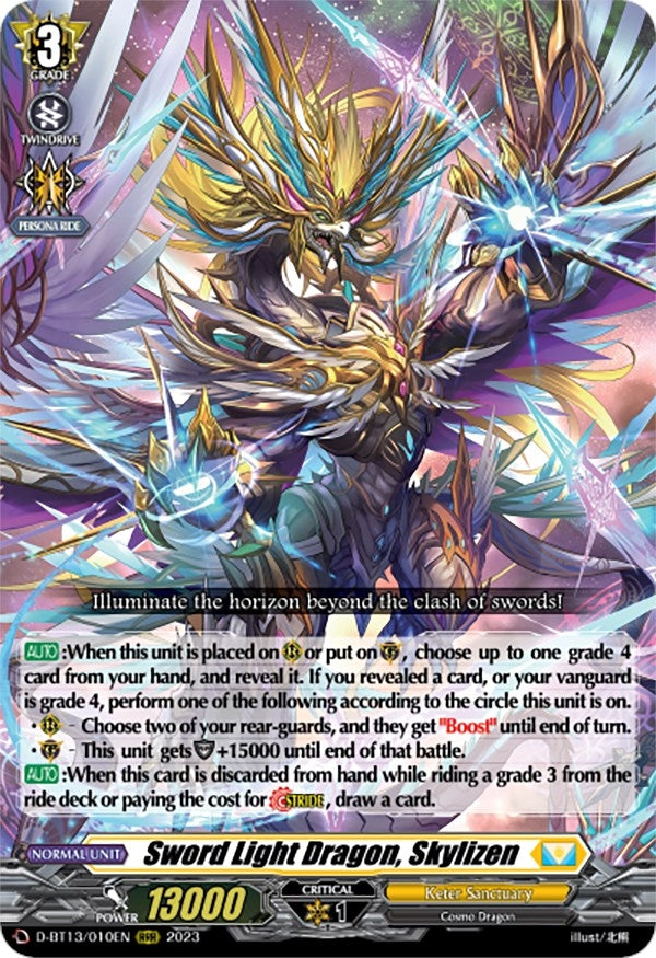 Sword Light Dragon Skylizen (13010) [D-BT13] - Cardfight Vanguard Single