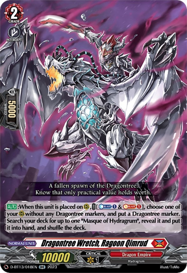 Dragontree Wretch Ragoon Qimrud (13018) [D-BT13] - Cardfight Vanguard Single