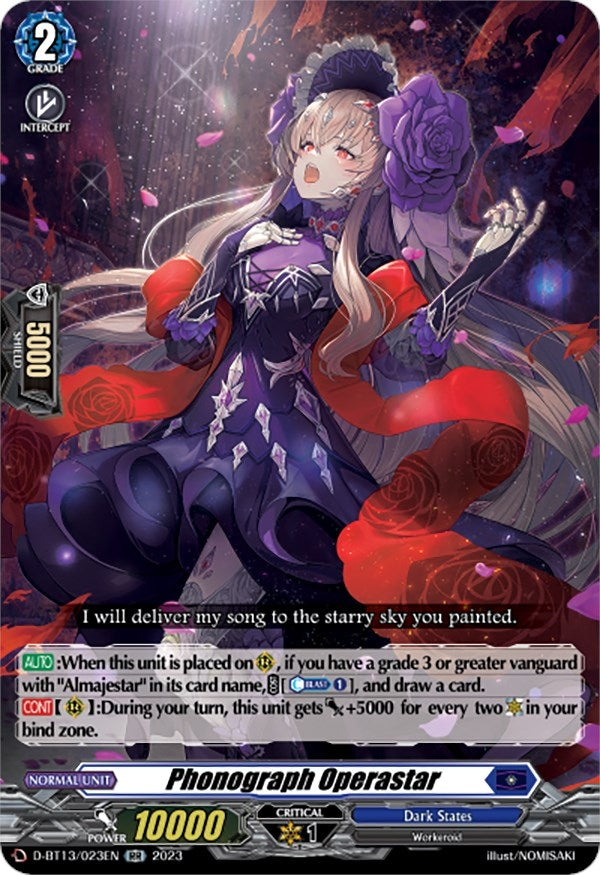 Phonograph Operastar (13023) [D-BT13] - Cardfight Vanguard Single