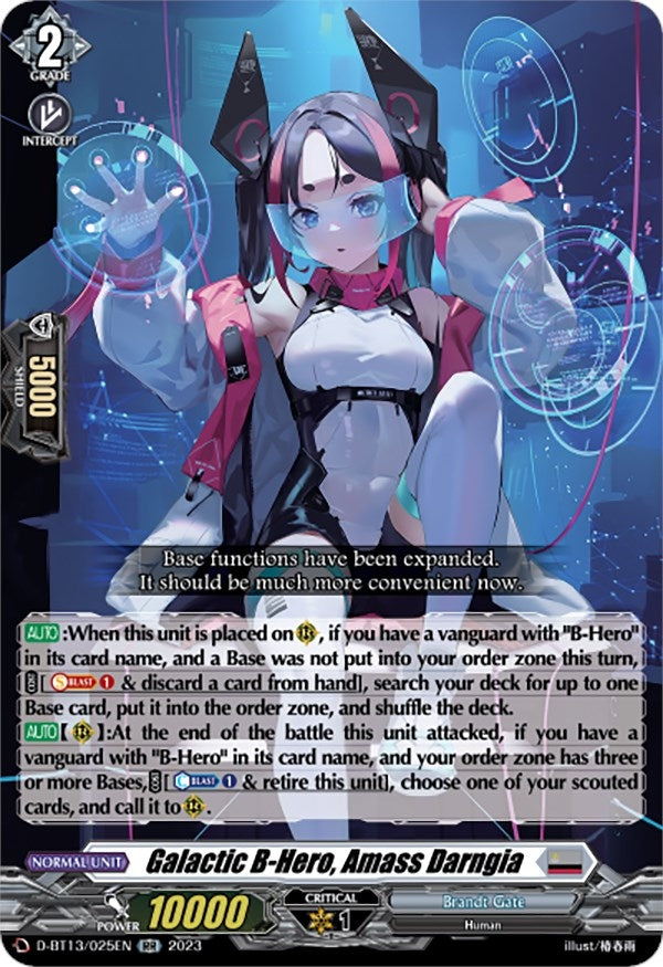 Galactic B-Hero Amass Darngia (13025) [D-BT13] - Cardfight Vanguard Single