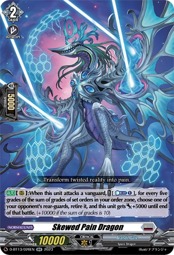Skewed Pain Dragon (13026) [D-BT13] - Cardfight Vanguard Single