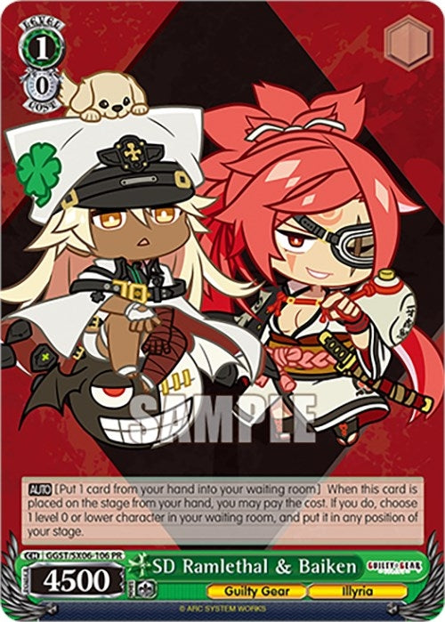 SD Ramlethal & Baiken (6106) [GGST] - Weiss Schwarz Single