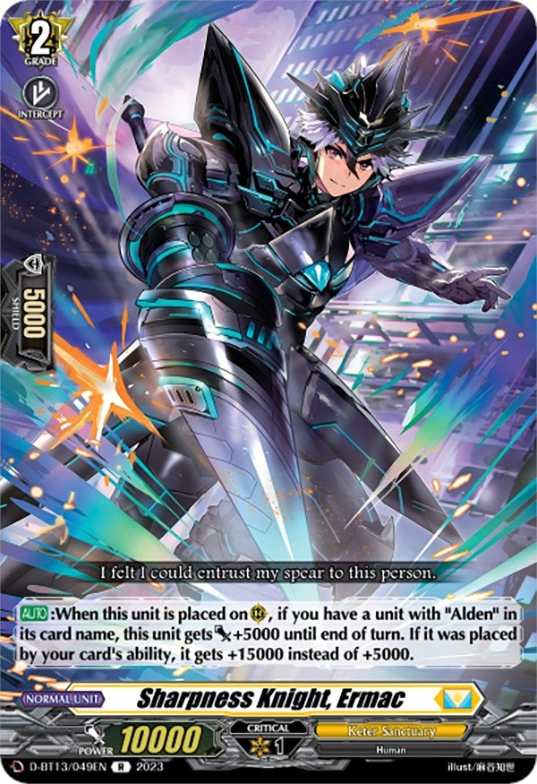 Sharpness Knight Ermac (13049) [D-BT13] - Cardfight Vanguard Single