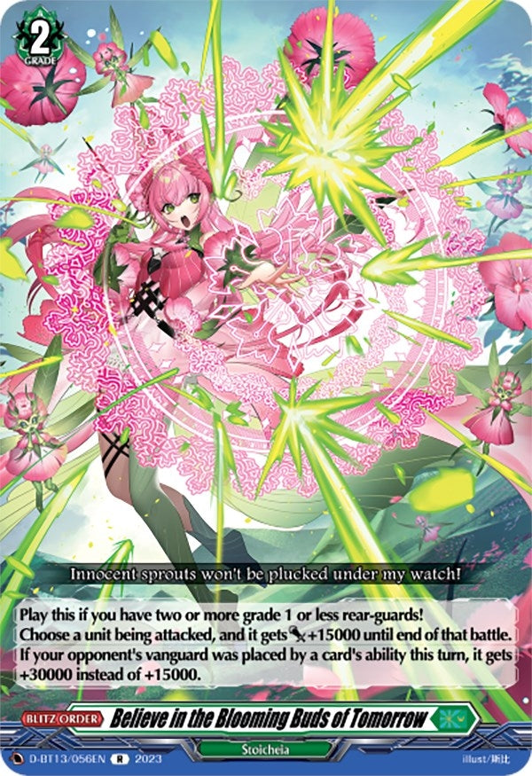 Believe in the Blooming Buds of Tomorrow (13056) [D-BT13] - Cardfight Vanguard Single