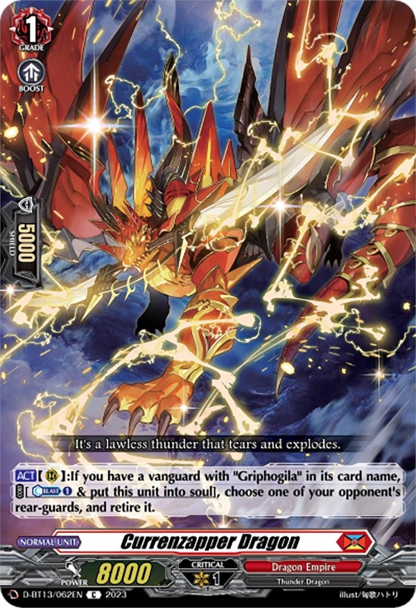 Currenzapper Dragon (13062) [D-BT13] - Cardfight Vanguard Single