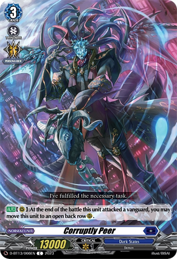 Corruptly Peer (13066) [D-BT13] - Cardfight Vanguard Single