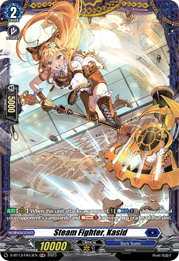 Steam Fighter Kasid (FR) (1313) [D-BT13] - Cardfight Vanguard Single
