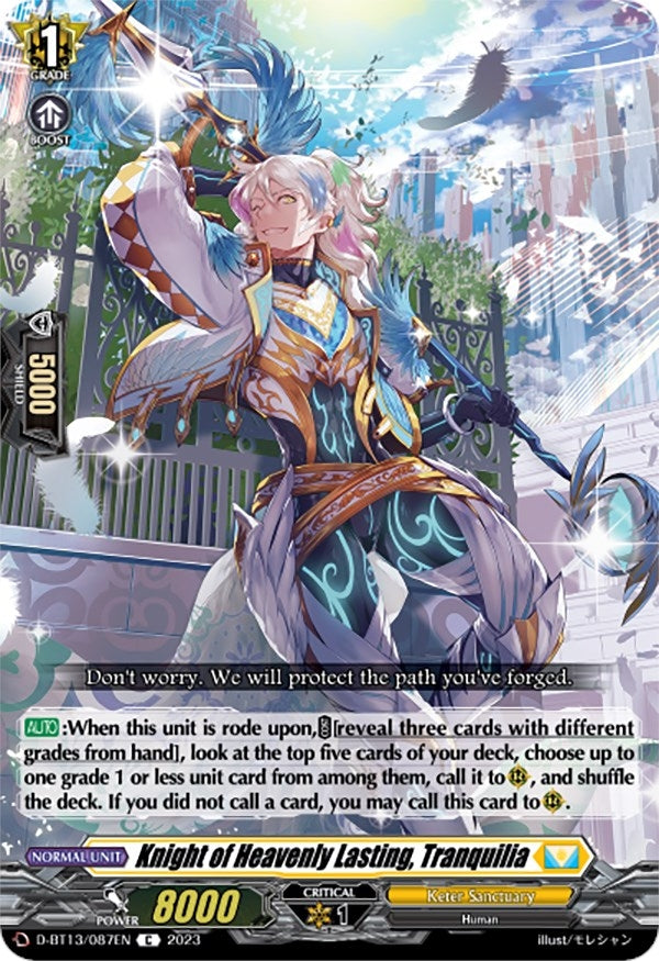 Knight of Heavenly Lasting Tranquilia (13087) [D-BT13] - Cardfight Vanguard Single