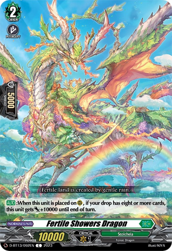 Fertile Showers Dragon (13092) [D-BT13] - Cardfight Vanguard Single