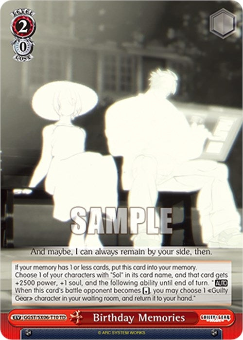 Birthday Memories (610) [GGST] - Weiss Schwarz Single