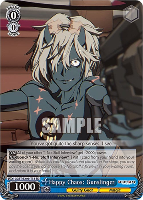 Happy Chaos: Gunslinger (613) [GGST] - Weiss Schwarz Single