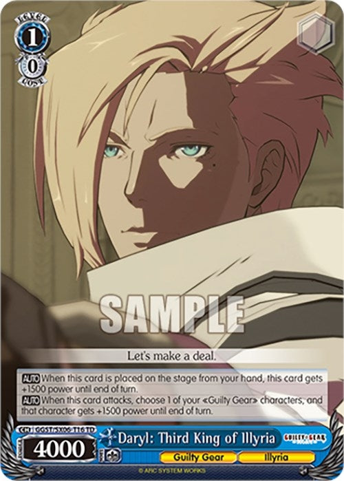 Daryl: Third King of Illyria (616) [GGST] - Weiss Schwarz Single