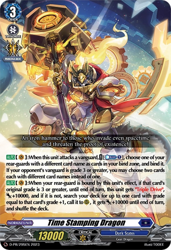 Time Stamping Dragon (295) [D-PR] - Cardfight Vanguard Single