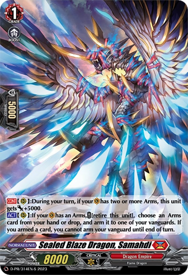 Sealed Blaze Dragon Samahdi (Foil) (314) [D-PR] - Cardfight Vanguard Single