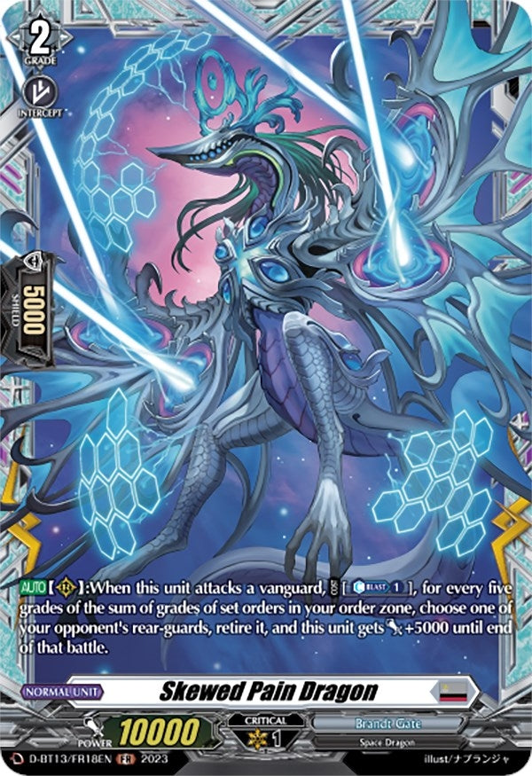 Skewed Pain Dragon (FR) (1318) [D-BT13] - Cardfight Vanguard Single