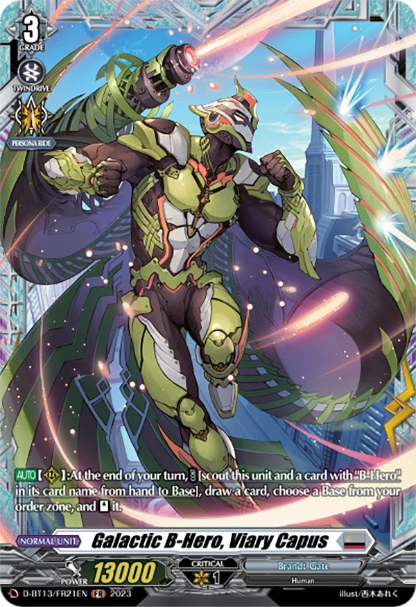 Galactic B-Hero Viary Capus (FR) (1321) [D-BT13] - Cardfight Vanguard Single