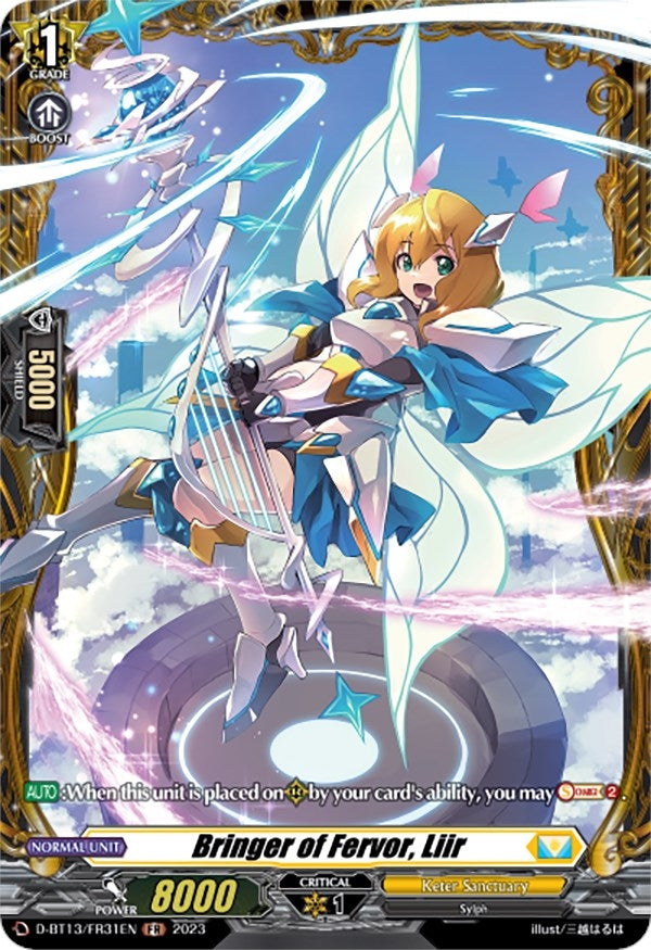 Bringer of Fervor Liir (FR) (1331) [D-BT13] - Cardfight Vanguard Single