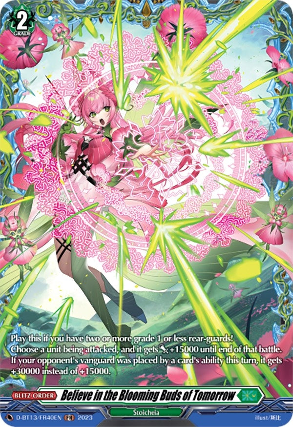 Believe in the Blooming Buds of Tomorrow (FR) (1340) [D-BT13] - Cardfight Vanguard Single