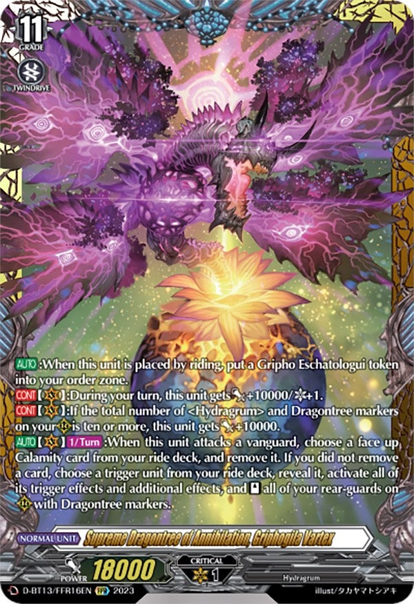Supreme Dragontree of Annihilation Griphogila Vartex (FFR) (1316) [D-BT13] - Cardfight Vanguard Single