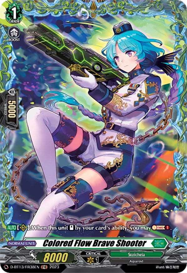 Colored Flow Brave Shooter (FR) (1338) [D-BT13] - Cardfight Vanguard Single