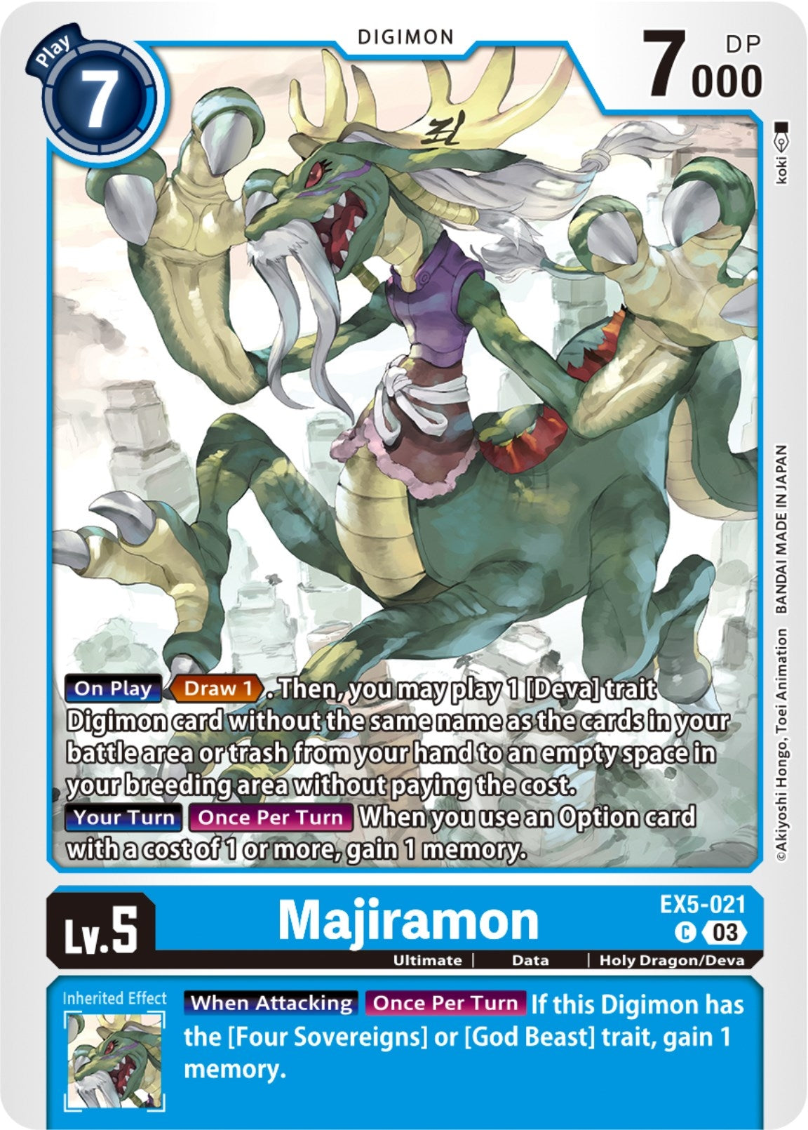 Majiramon (5021) [EX05] - Digimon Card Game Single