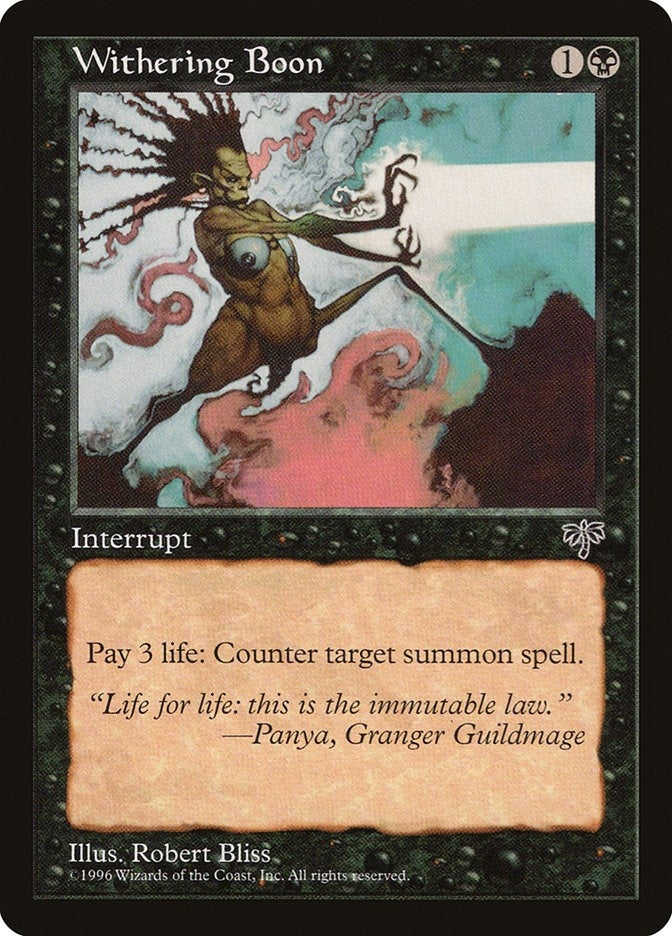 Withering Boon [MIR] - MTG Single