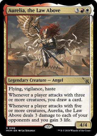 Aurelia the Law Above (188) [MKM] - MTG Single