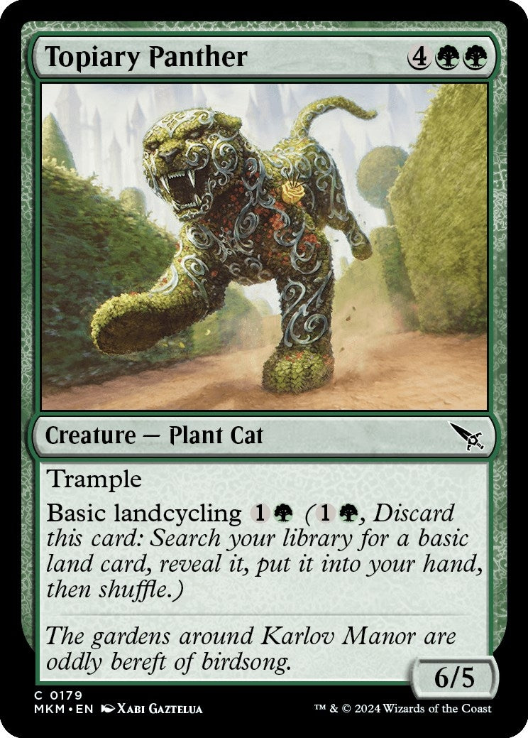 Topiary Panther (179) [MKM] - MTG Single