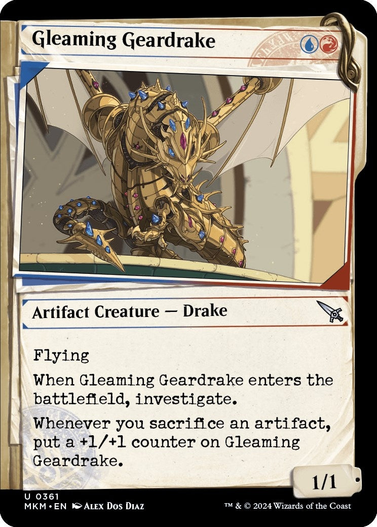 Gleaming Geardrake (Showcase) (361) [MKM] - MTG Single