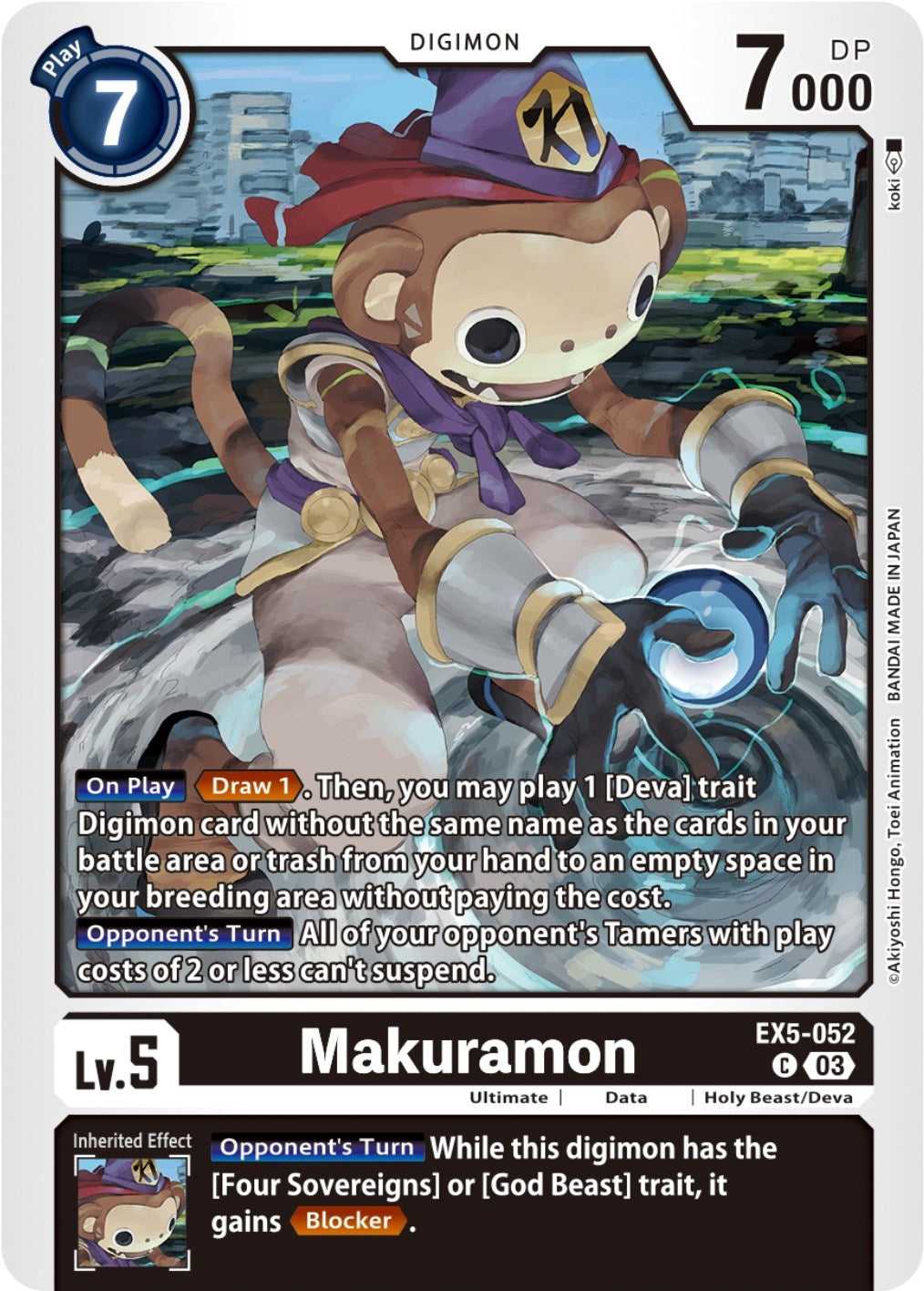 Makuramon (5052) [EX05] - Digimon Card Game Single